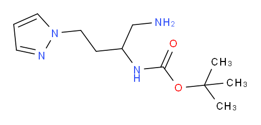 tert-butyl N-[1-amino-4-(1H-pyrazol-1-yl)butan-2-yl]carbamate