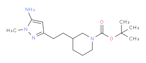tert-butyl 3-[2-(5-amino-1-methyl-1H-pyrazol-3-yl)ethyl]piperidine-1-carboxylate