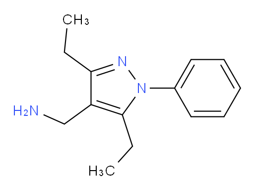 (3,5-diethyl-1-phenyl-1H-pyrazol-4-yl)methanamine
