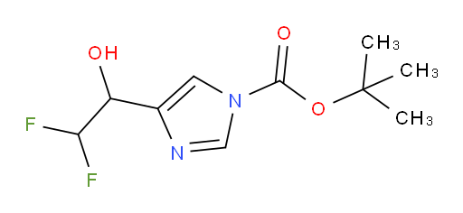 tert-butyl 4-(2,2-difluoro-1-hydroxyethyl)-1H-imidazole-1-carboxylate