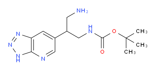 tert-butyl N-(3-amino-2-{3H-[1,2,3]triazolo[4,5-b]pyridin-6-yl}propyl)carbamate