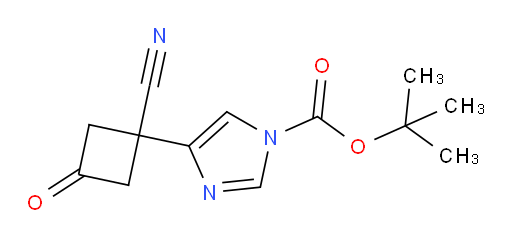 tert-butyl 4-(1-cyano-3-oxocyclobutyl)-1H-imidazole-1-carboxylate