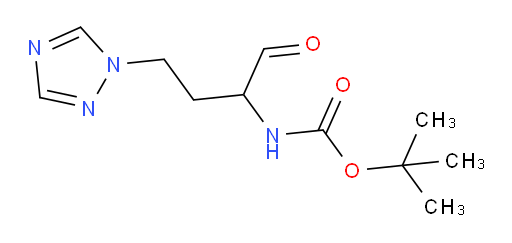 tert-butyl N-[1-oxo-4-(1H-1,2,4-triazol-1-yl)butan-2-yl]carbamate