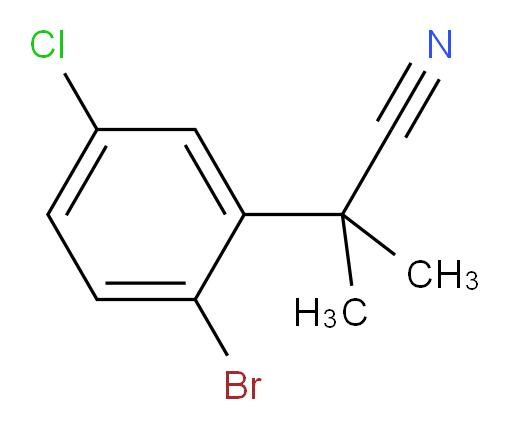 2-(2-bromo-5-chlorophenyl)-2-methylpropanenitrile