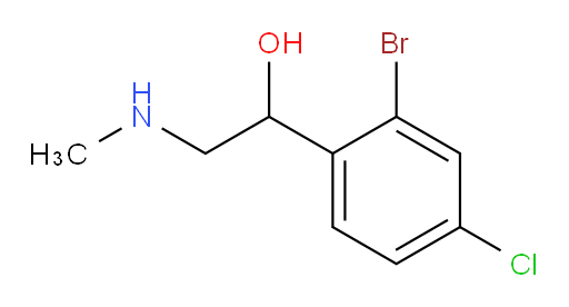 1-(2-bromo-4-chlorophenyl)-2-(methylamino)ethan-1-ol