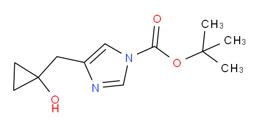 tert-butyl 4-[(1-hydroxycyclopropyl)methyl]-1H-imidazole-1-carboxylate