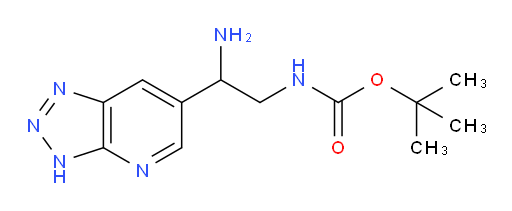 tert-butyl N-(2-amino-2-{3H-[1,2,3]triazolo[4,5-b]pyridin-6-yl}ethyl)carbamate
