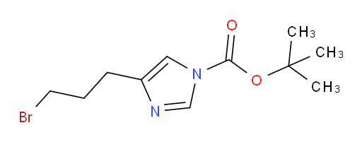 tert-butyl 4-(3-bromopropyl)-1H-imidazole-1-carboxylate