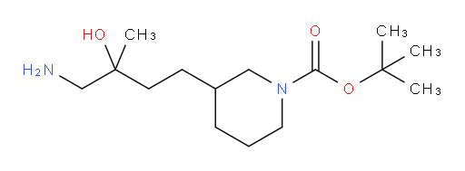 tert-butyl 3-(4-amino-3-hydroxy-3-methylbutyl)piperidine-1-carboxylate