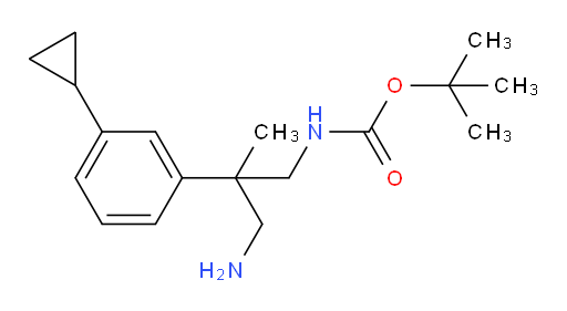 tert-butyl N-[3-amino-2-(3-cyclopropylphenyl)-2-methylpropyl]carbamate