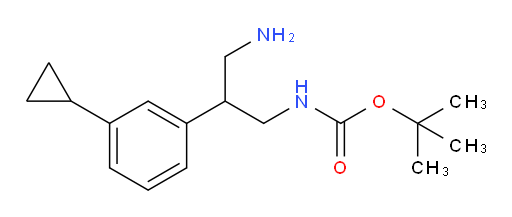 tert-butyl N-[3-amino-2-(3-cyclopropylphenyl)propyl]carbamate