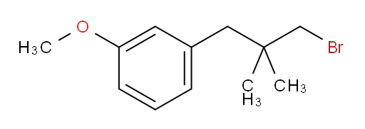 1-(3-bromo-2,2-dimethylpropyl)-3-methoxybenzene