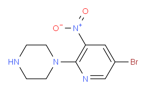 1-(5-bromo-3-nitropyridin-2-yl)piperazine