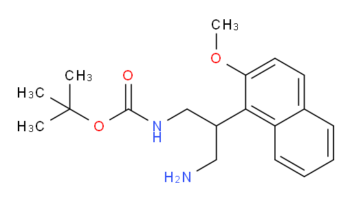 tert-butyl N-[3-amino-2-(2-methoxynaphthalen-1-yl)propyl]carbamate