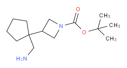 tert-butyl 3-[1-(aminomethyl)cyclopentyl]azetidine-1-carboxylate