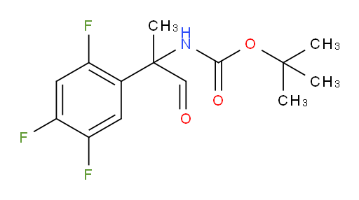 tert-butyl N-[1-oxo-2-(2,4,5-trifluorophenyl)propan-2-yl]carbamate