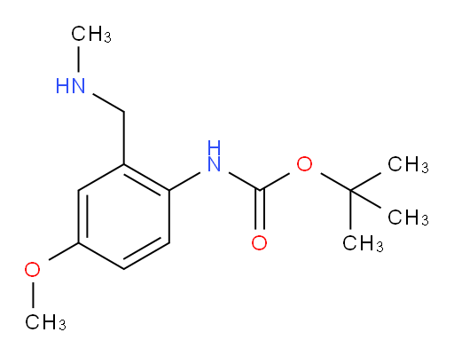 tert-butyl N-{4-methoxy-2-[(methylamino)methyl]phenyl}carbamate