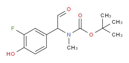 tert-butyl N-[1-(3-fluoro-4-hydroxyphenyl)-2-oxoethyl]-N-methylcarbamate
