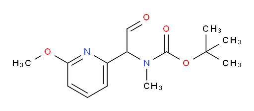 tert-butyl N-[1-(6-methoxypyridin-2-yl)-2-oxoethyl]-N-methylcarbamate