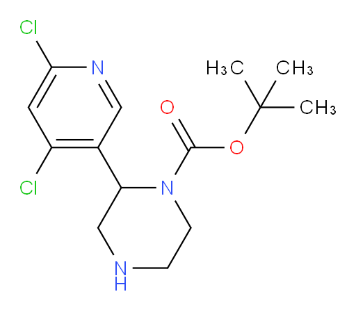 tert-butyl 2-(4,6-dichloropyridin-3-yl)piperazine-1-carboxylate