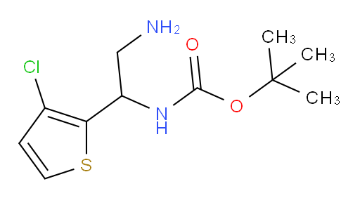 tert-butyl N-[2-amino-1-(3-chlorothiophen-2-yl)ethyl]carbamate