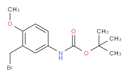 tert-butyl N-[3-(bromomethyl)-4-methoxyphenyl]carbamate
