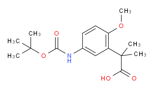 2-(5-{[(tert-butoxy)carbonyl]amino}-2-methoxyphenyl)-2-methylpropanoic acid