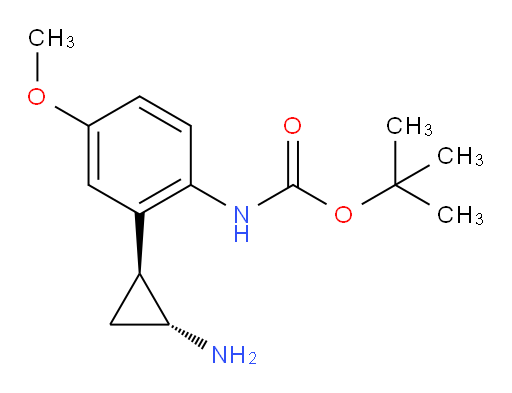 rac-tert-butyl N-{2-[(1R,2S)-2-aminocyclopropyl]-4-methoxyphenyl}carbamate