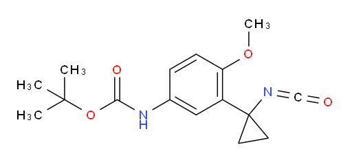 tert-butyl N-[3-(1-isocyanatocyclopropyl)-4-methoxyphenyl]carbamate