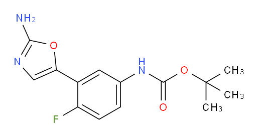 tert-butyl N-[3-(2-amino-1,3-oxazol-5-yl)-4-fluorophenyl]carbamate