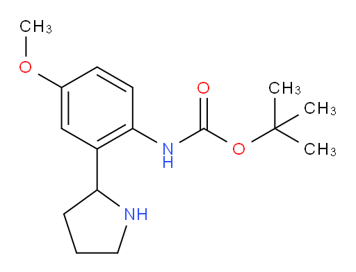 tert-butyl N-[4-methoxy-2-(pyrrolidin-2-yl)phenyl]carbamate