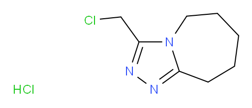 3-(chloromethyl)-5H,6H,7H,8H,9H-[1,2,4]triazolo[4,3-a]azepine hydrochloride