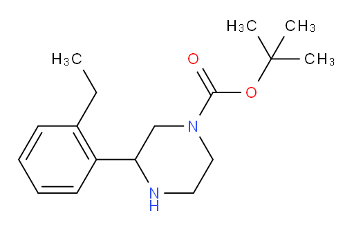 tert-butyl 3-(2-ethylphenyl)piperazine-1-carboxylate