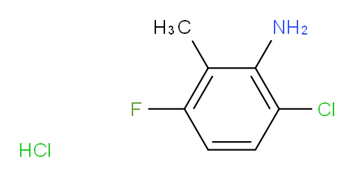 6-chloro-3-fluoro-2-methylaniline hydrochloride