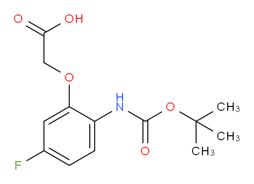 2-(2-{[(tert-butoxy)carbonyl]amino}-5-fluorophenoxy)acetic acid