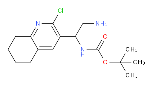tert-butyl N-[2-amino-1-(2-chloro-5,6,7,8-tetrahydroquinolin-3-yl)ethyl]carbamate