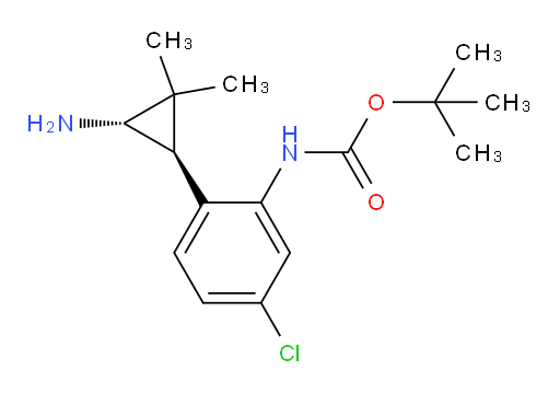 rac-tert-butyl N-{2-[(1R,3R)-3-amino-2,2-dimethylcyclopropyl]-5-chlorophenyl}carbamate