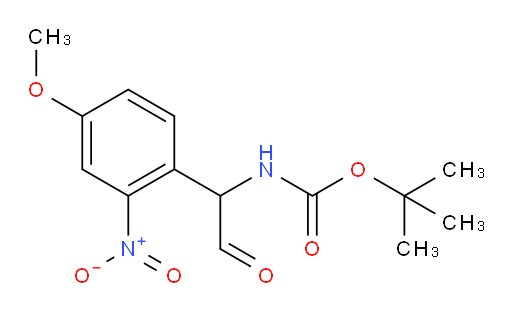 tert-butyl N-[1-(4-methoxy-2-nitrophenyl)-2-oxoethyl]carbamate