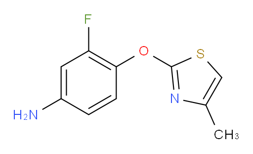 3-fluoro-4-[(4-methyl-1,3-thiazol-2-yl)oxy]aniline