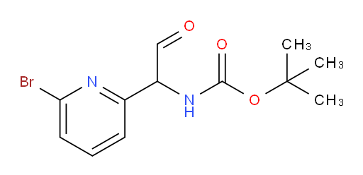 tert-butyl N-[1-(6-bromopyridin-2-yl)-2-oxoethyl]carbamate