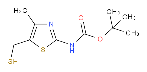 tert-butyl N-[4-methyl-5-(sulfanylmethyl)-1,3-thiazol-2-yl]carbamate