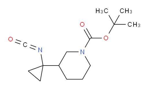 tert-butyl 3-(1-isocyanatocyclopropyl)piperidine-1-carboxylate