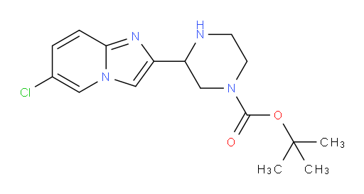 tert-butyl 3-{6-chloroimidazo[1,2-a]pyridin-2-yl}piperazine-1-carboxylate