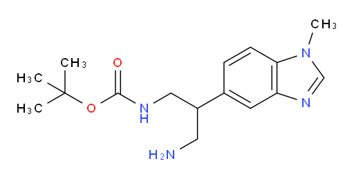 tert-butyl N-[3-amino-2-(1-methyl-1H-1,3-benzodiazol-5-yl)propyl]carbamate
