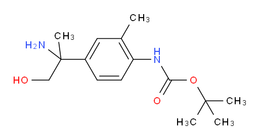 tert-butyl N-[4-(2-amino-1-hydroxypropan-2-yl)-2-methylphenyl]carbamate