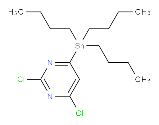 2,4-dichloro-6-(tributylstannyl)pyrimidine