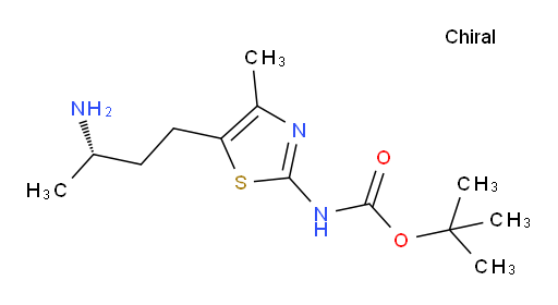 tert-butyl N-{5-[(3S)-3-aminobutyl]-4-methyl-1,3-thiazol-2-yl}carbamate