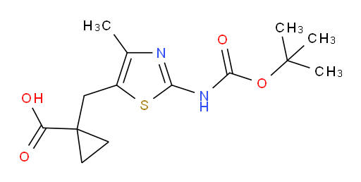1-[(2-{[(tert-butoxy)carbonyl]amino}-4-methyl-1,3-thiazol-5-yl)methyl]cyclopropane-1-carboxylic acid