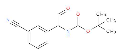 tert-butyl N-[1-(3-cyanophenyl)-2-oxoethyl]carbamate