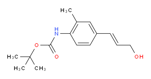 tert-butyl N-[4-(3-hydroxyprop-1-en-1-yl)-2-methylphenyl]carbamate